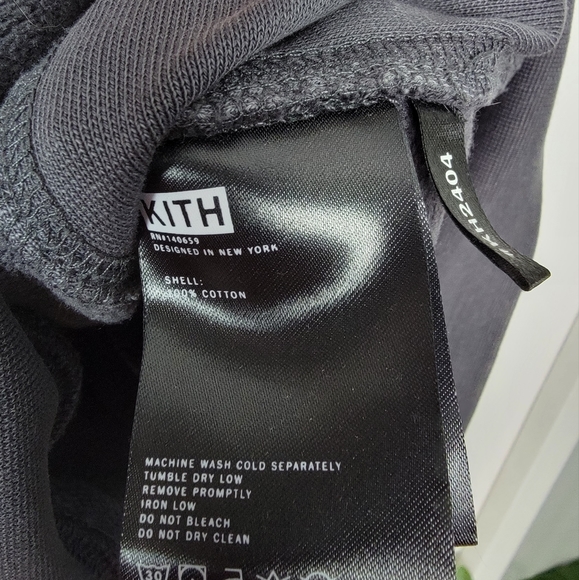 Kith Williams 3 Hoodie Battleship Washed Gray Oversized Size XS Sweatshirt - Picture 6 of 7